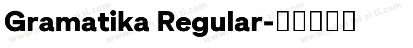 Gramatika Regular字体转换